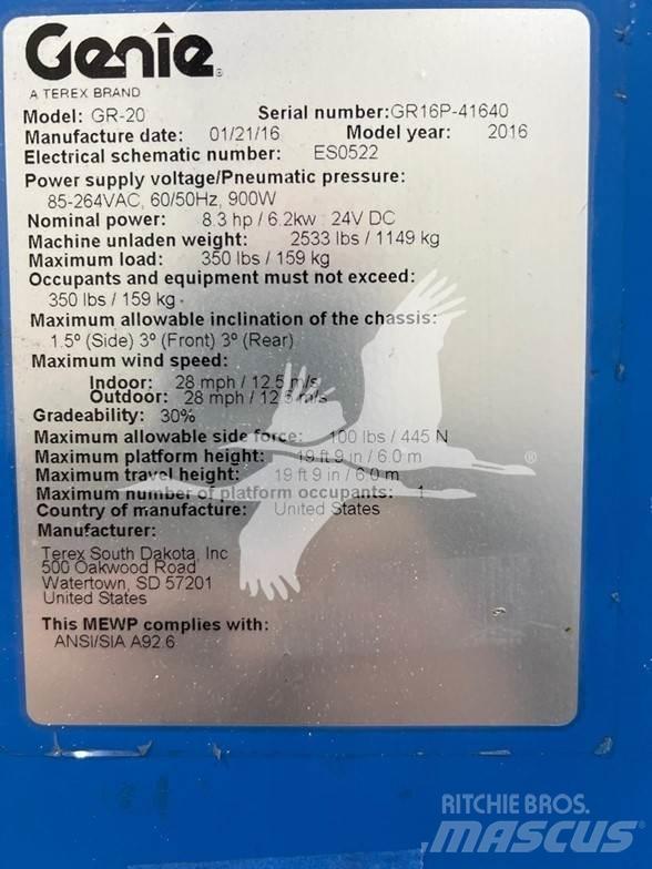 Genie GR20 Vertikalna dvigala