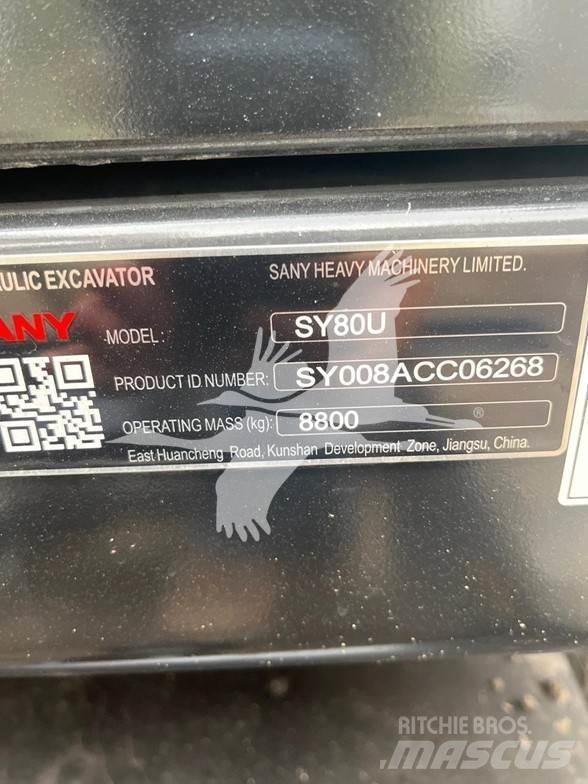 Sany SY80U Bagri goseničarji
