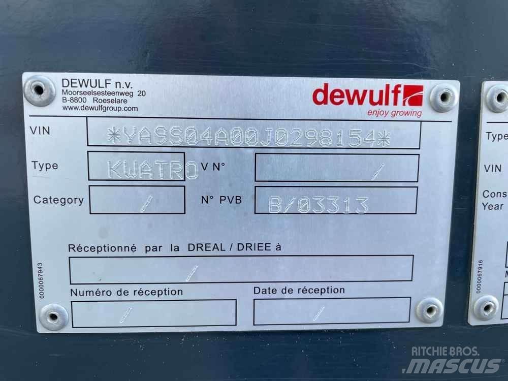 Dewulf KWATRO Drugi kmetijski stroji