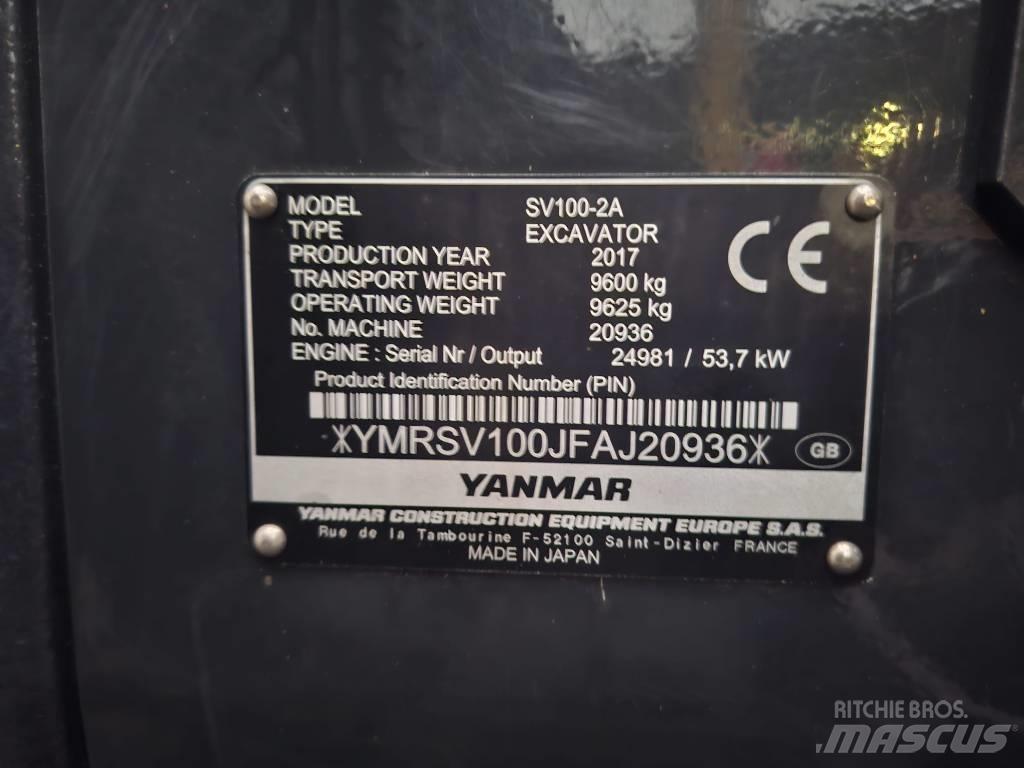 Yanmar SV 100-2A Midi bagri 7t – 12t