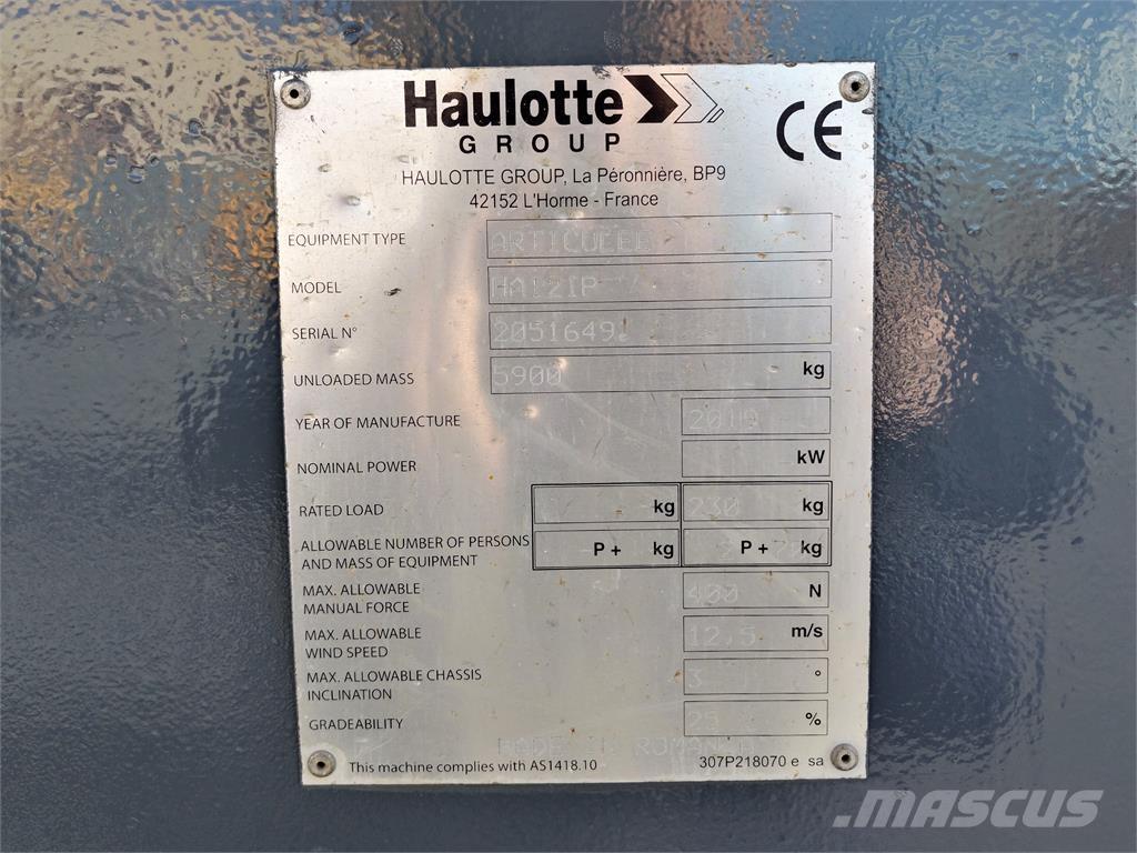 Haulotte HA12IP Zglobne dvižne ploščadi