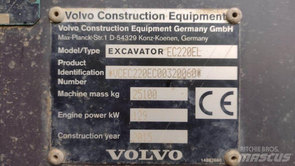 Volvo EC220EL Bagri goseničarji