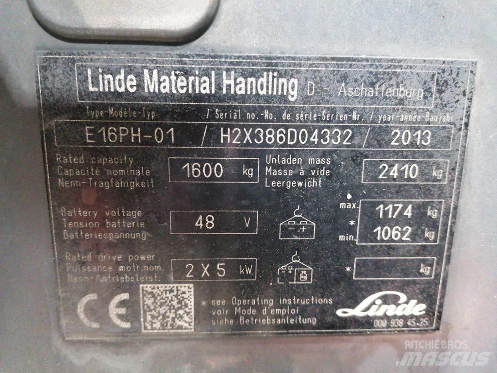 Linde E16PH-01 Električni viličarji