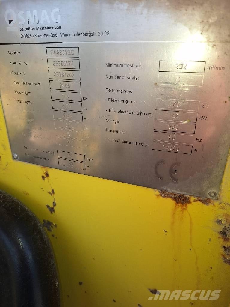 Nordmeyer SMAG FA523 Druga podzemna oprema