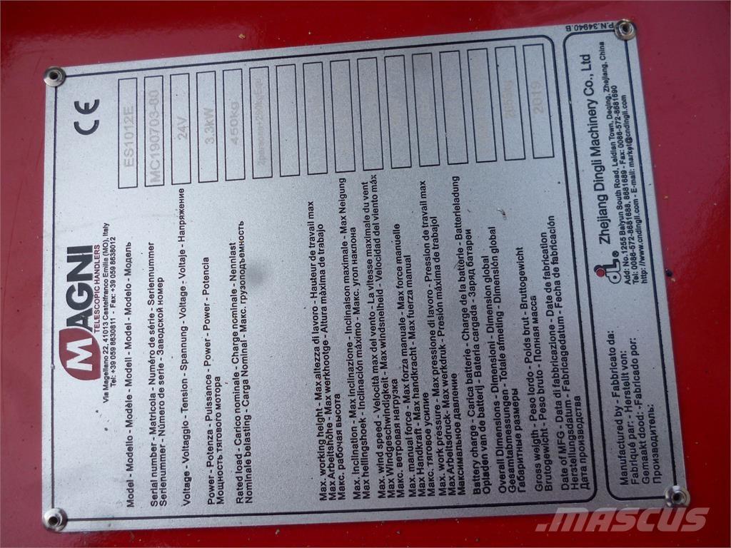 Magni ES1012E Škarjaste dvižne ploščadi