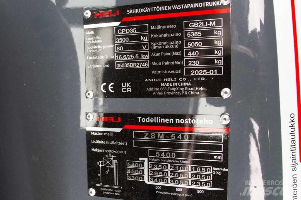Heli CPD 35 Električni viličarji