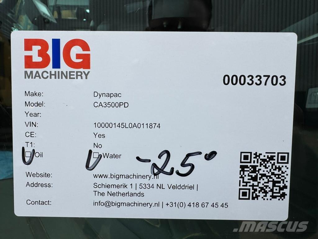 Dynapac CA3500PD Enojni valjarji