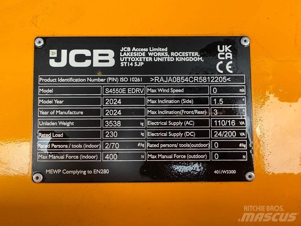 JCB S4550E Škarjaste dvižne ploščadi