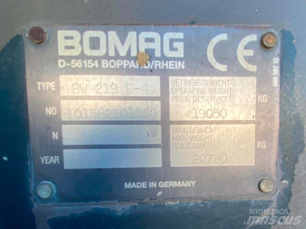 Bomag BW 219 D-4 Enojni valjarji