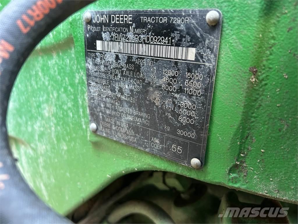 John Deere 7290R Traktorji