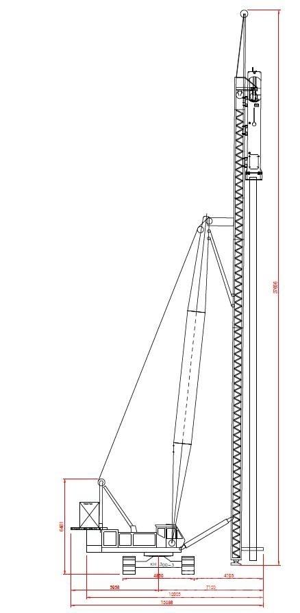Hitachi KH300-3 PD Dvigala na gosenicah
