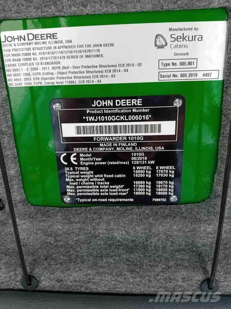 John Deere 1010G Forwarderji