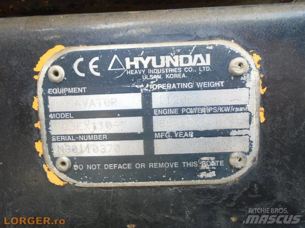 Hyundai Robex 110-7 Bagri goseničarji