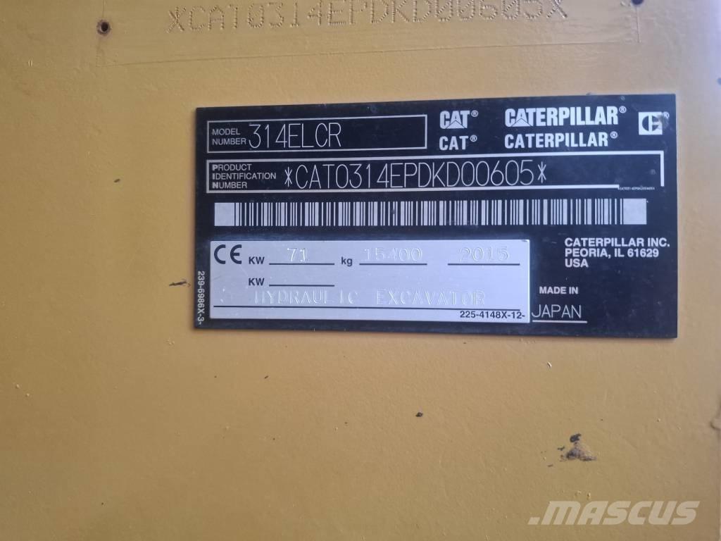 CAT 314 E LCR Bagri goseničarji