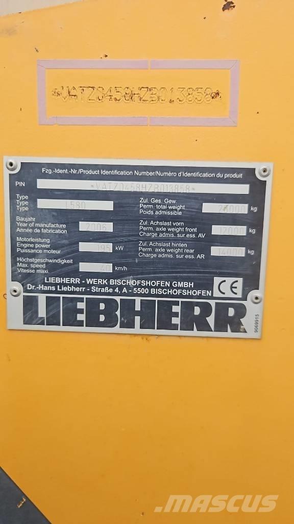 Liebherr L 580 Kolesni nakladalci