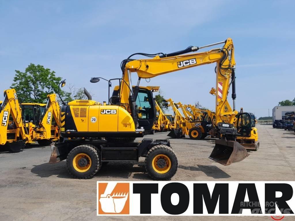 JCB JS 145 W Bagri na kolesih