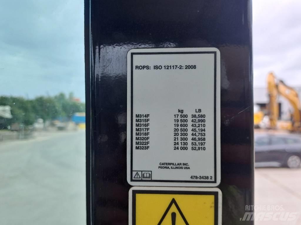 CAT M315F Bagri na kolesih