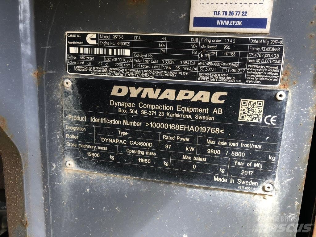 Atlas Copco CA3500 D Enojni valjarji
