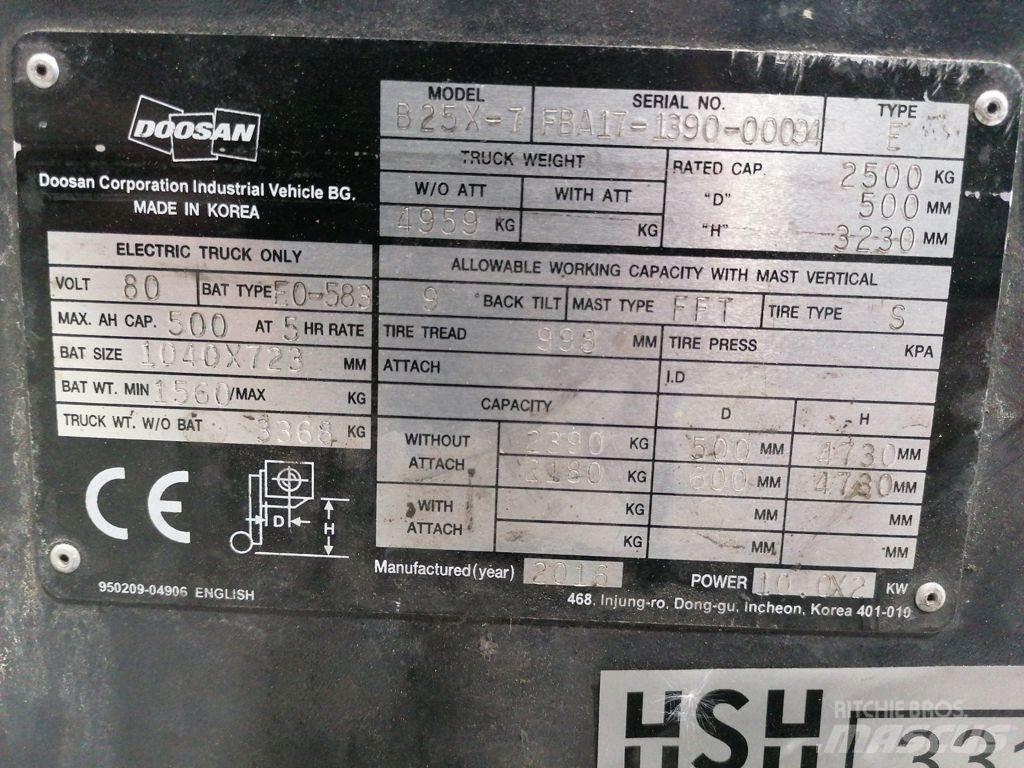 Doosan B25X-7 Električni viličarji