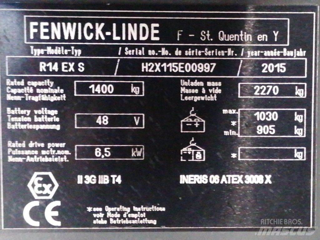 Linde R14 EX S Viličarji s pomičnim teleskopom