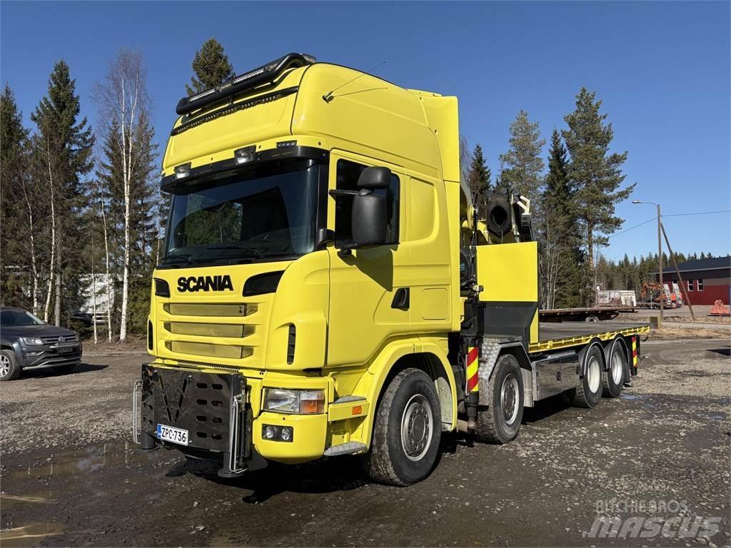 Scania R164G 8*4 Tovornjaki z žerjavom