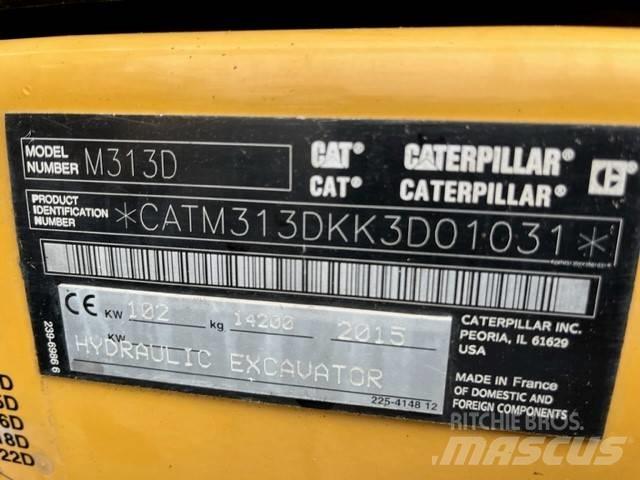 CAT M 313 D Bagri na kolesih