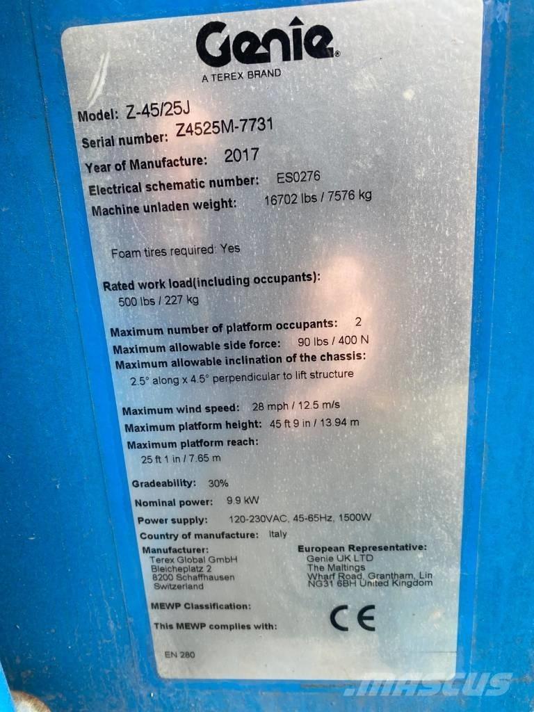 Genie Z 45/25 J BI Zglobne dvižne ploščadi