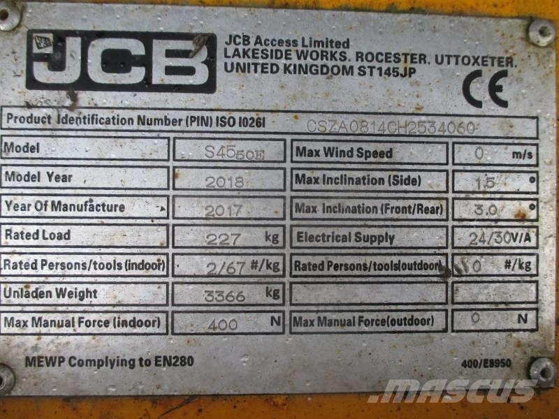 JCB S4550E Škarjaste dvižne ploščadi