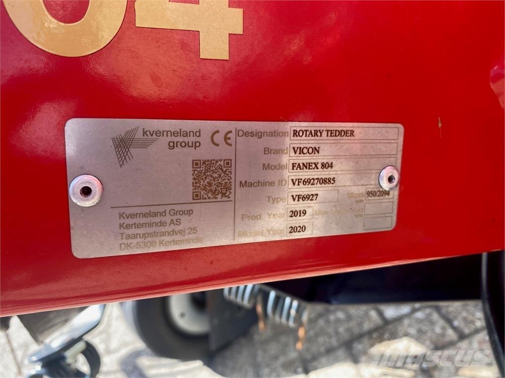 Vicon Fanex 804 Obračalniki in zgrabljalniki
