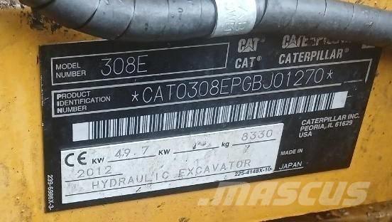 CAT 308 E CR Midi bagri 7t – 12t