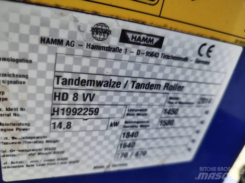 Hamm HD 8 VV Dvojni valjarji