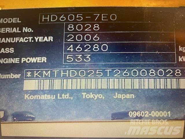Komatsu HD 605-7 Togi demperi