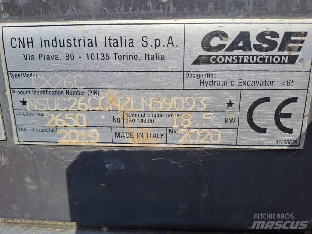 CASE CX 26 C Mini bagri <7t