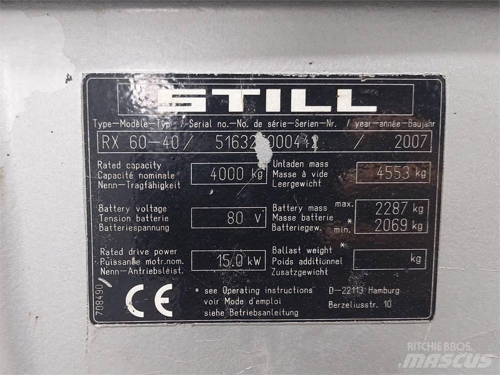 Still RX60 40 Električni viličarji