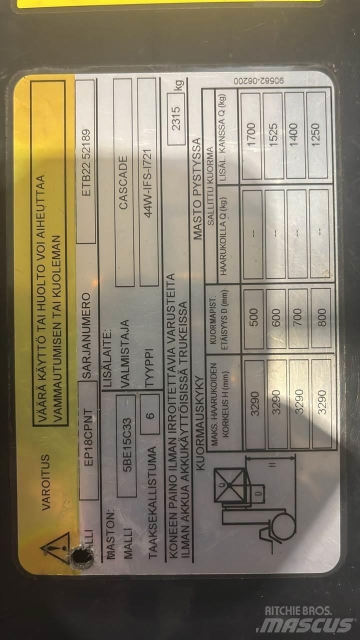  CMTPE Električni viličarji