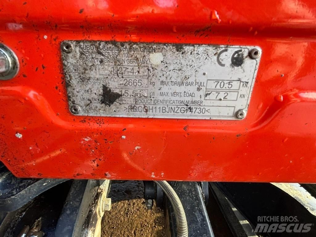 Kubota U 27-4 Mini bagri <7t