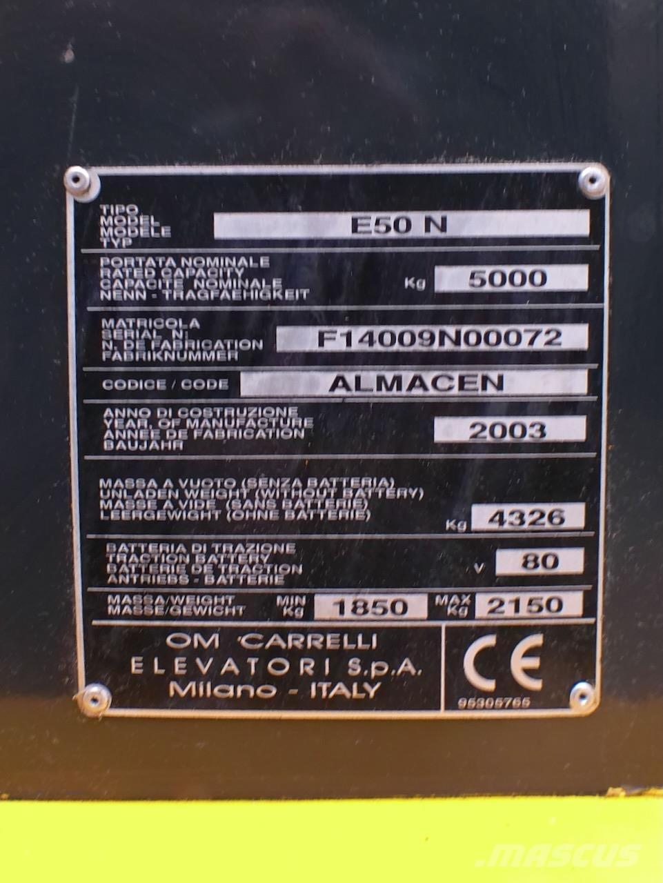 OM E50N Električni viličarji