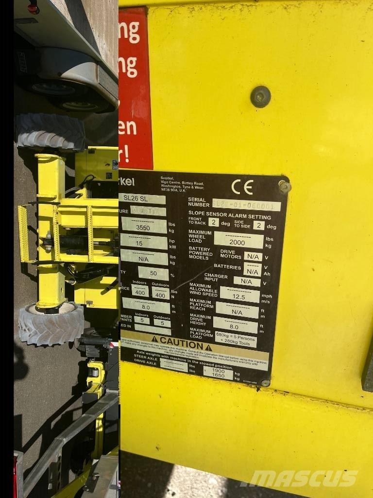 Snorkel SL 26 SL Škarjaste dvižne ploščadi