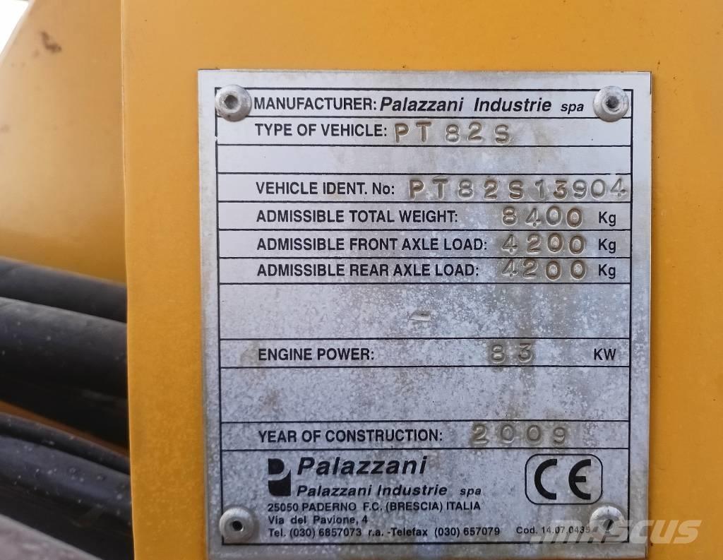 Palazzani PT82 Teleskopski kolesni nakladalci