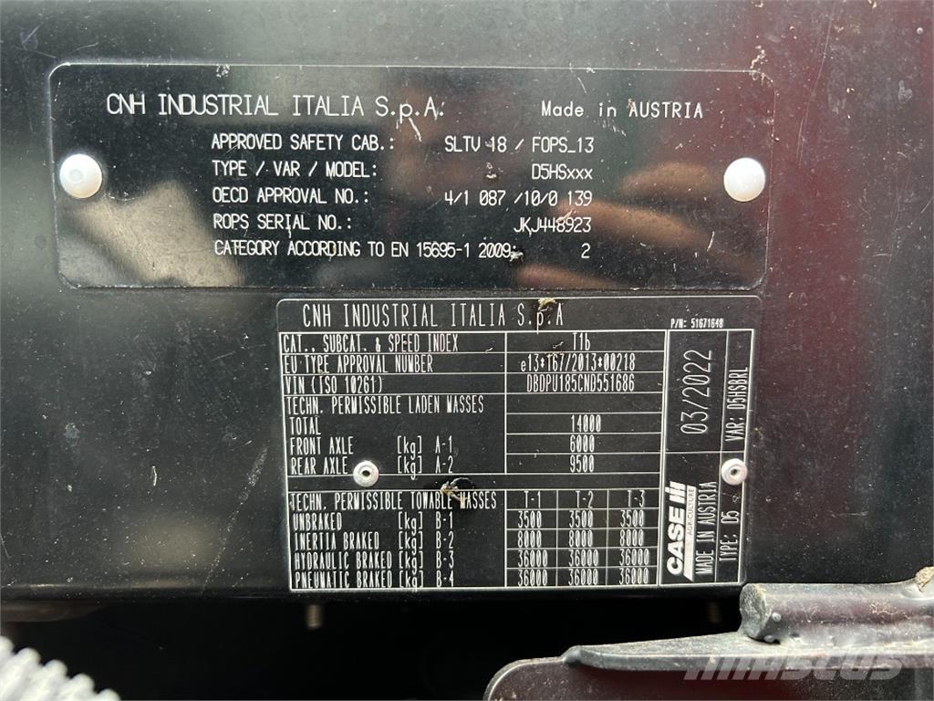 CASE Puma 185 CVX Traktorji