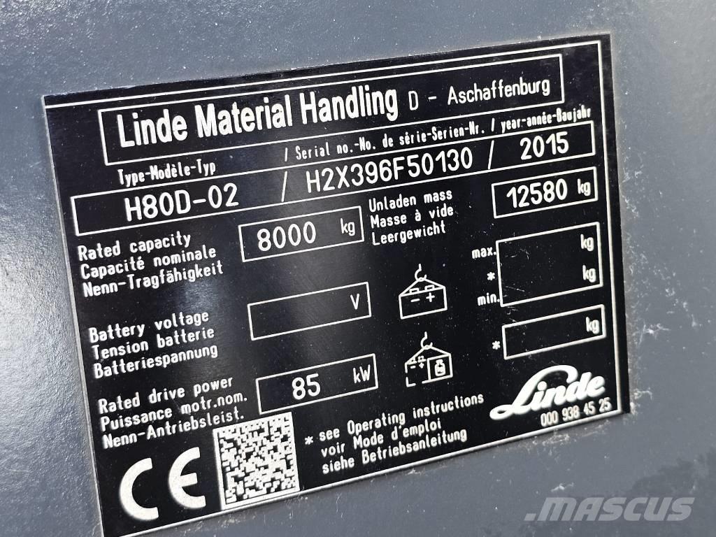 Linde H80D-02 Dizelski viličarji