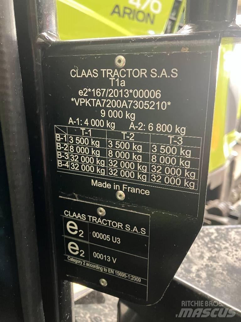 Claas Arion 470 Traktorji