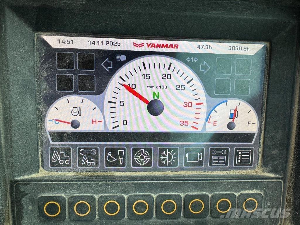 Yanmar B110W (40518) Bagri na kolesih