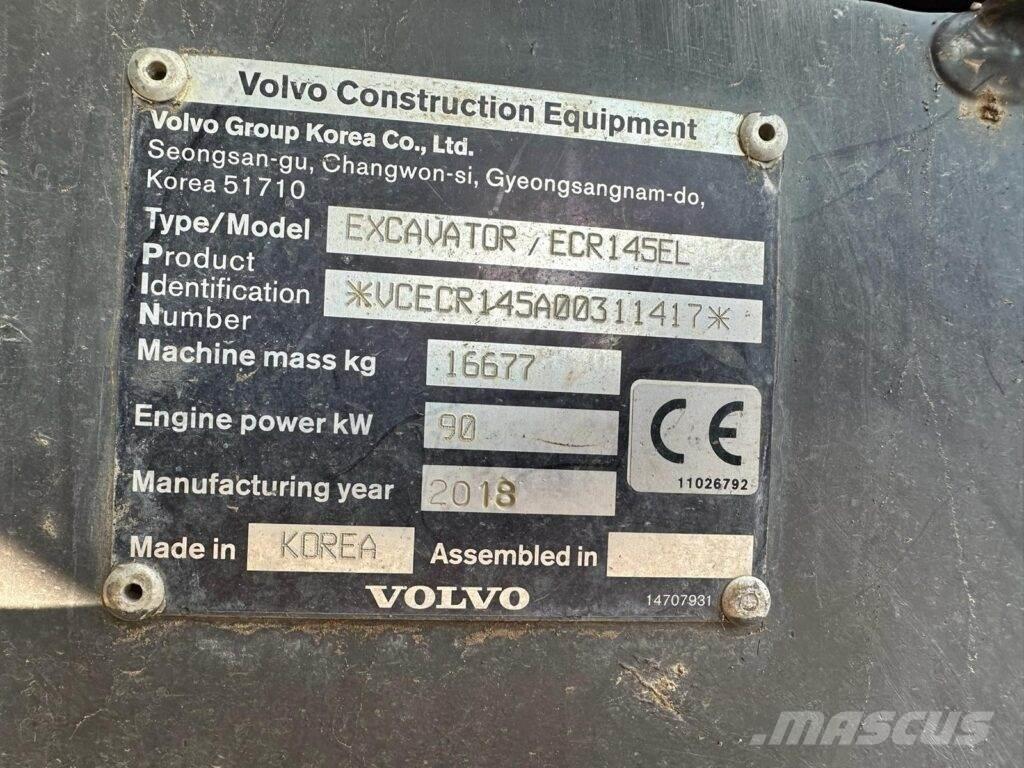 Volvo ECR145EL Bagri goseničarji