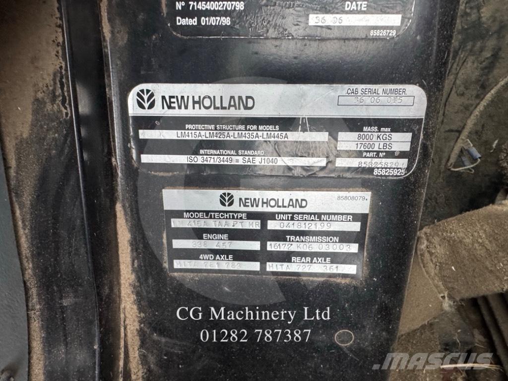 New Holland LM 415 A Kmetijski teleskopski nakladalci
