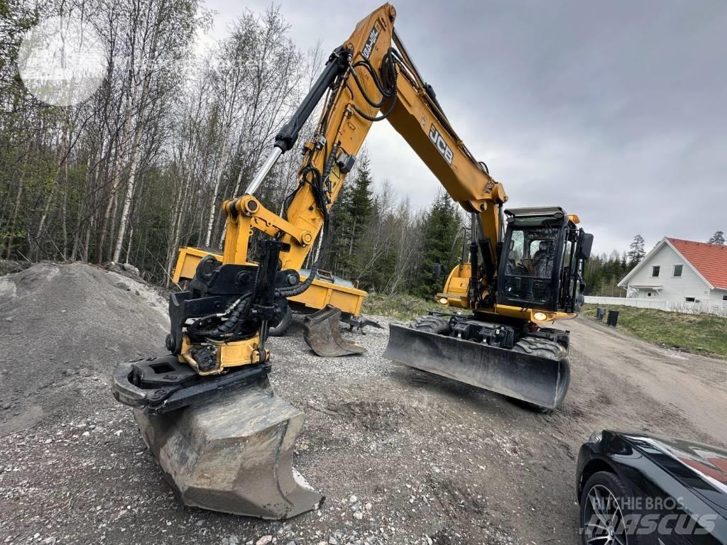 JCB JS 145 W Bagri na kolesih