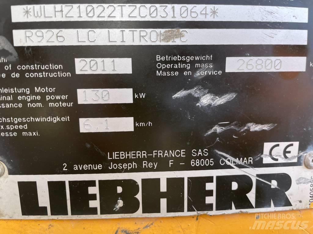 Liebherr R 926 LC Bagri goseničarji