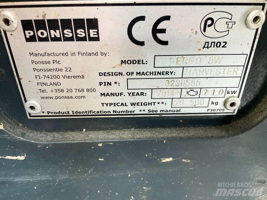 Ponsse Ergo 8W Harvesterji