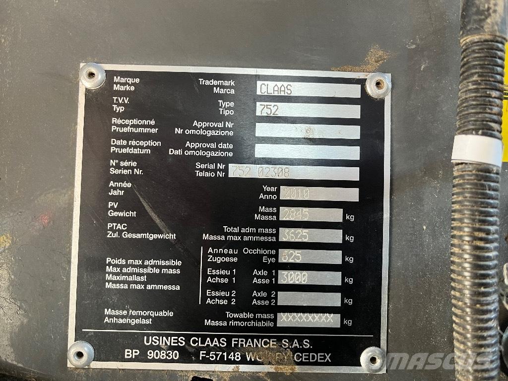 CLAAS Variant 380 Balirke (okrogle bale)