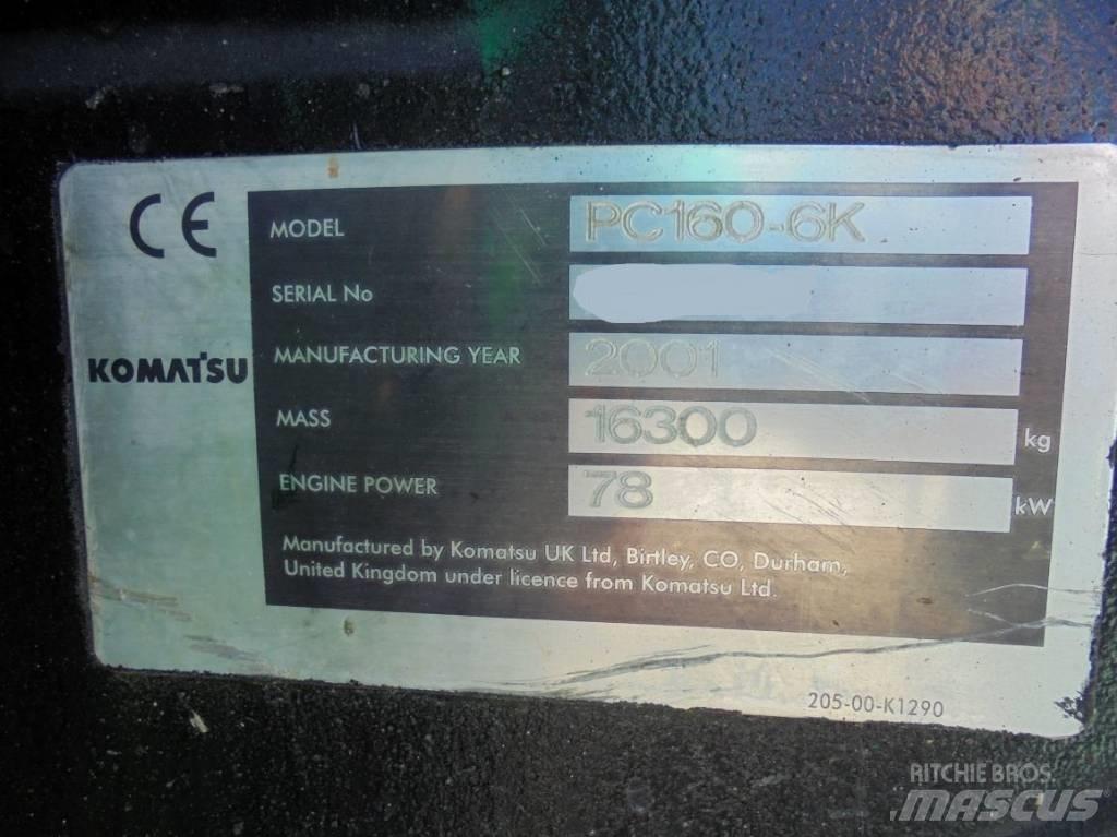 Komatsu PC 160-6K Bagri goseničarji